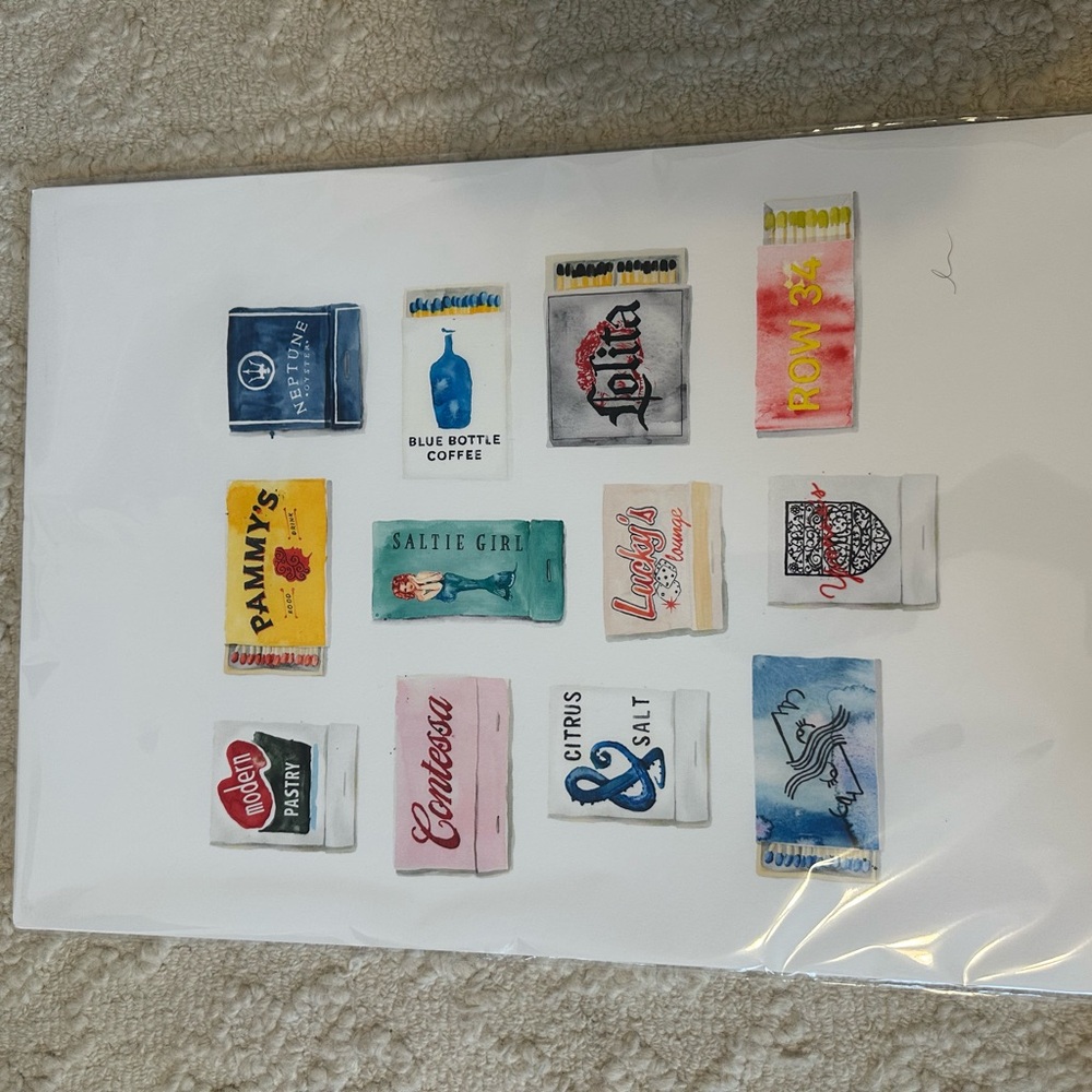 Matchbox wall art